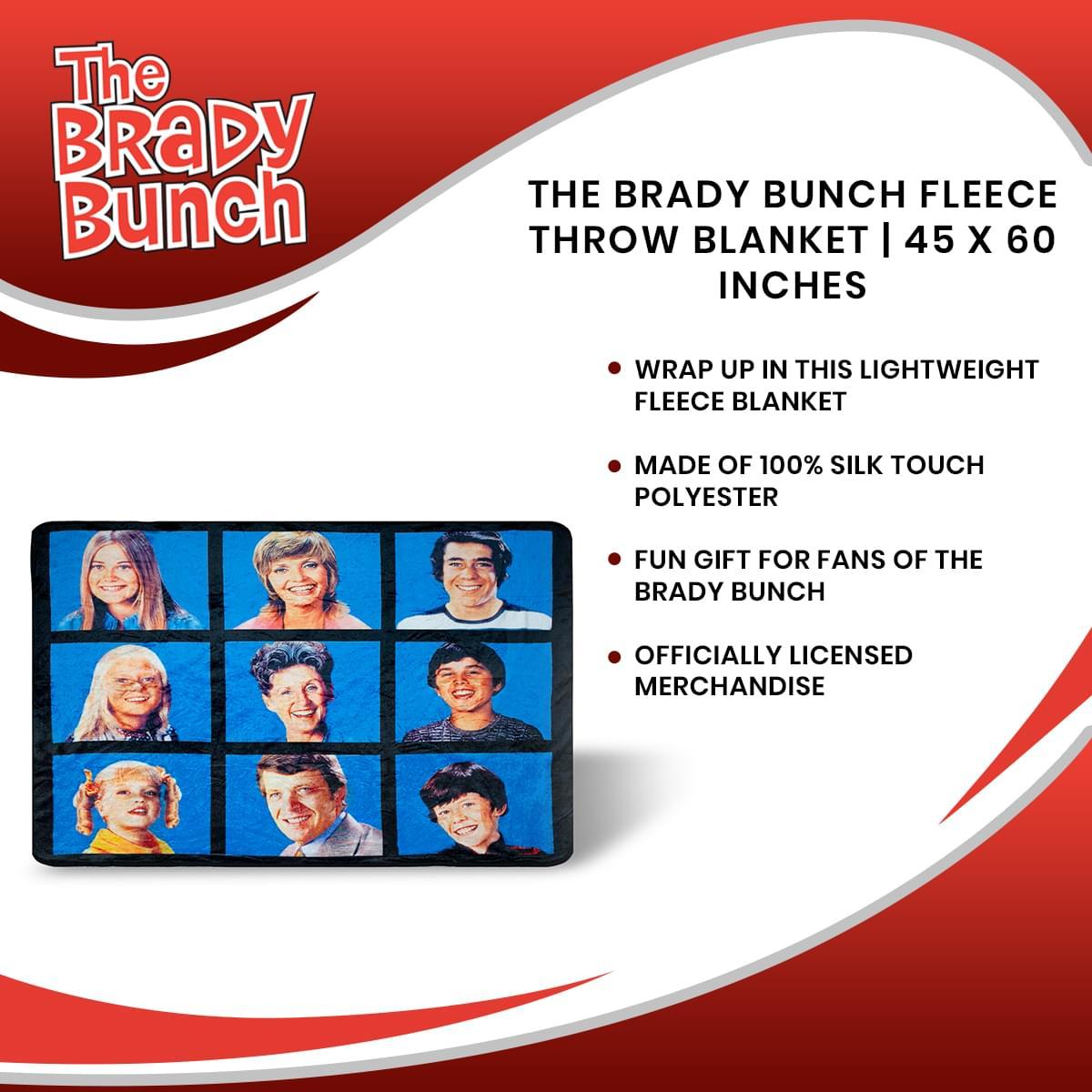 The Brady Bunch 45 x 60 Inch Fleece Throw Blanket picture
