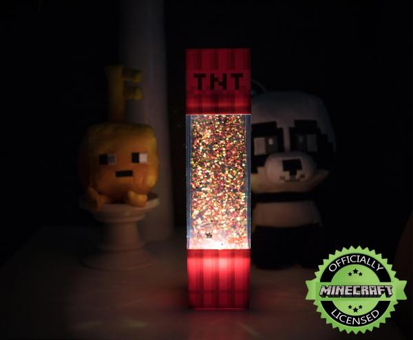 Minecraft TNT 12 Inch LED Glitter Motion Lamp picture