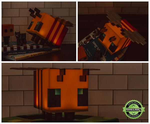 Minecraft Yellow Bee figural Mood Light 5.4"H picture