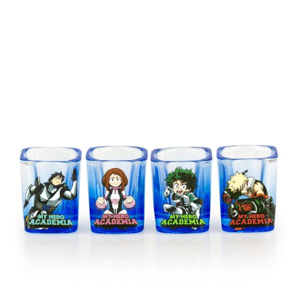 My Hero Academia 2oz Square Shot Glass 4 Pack picture