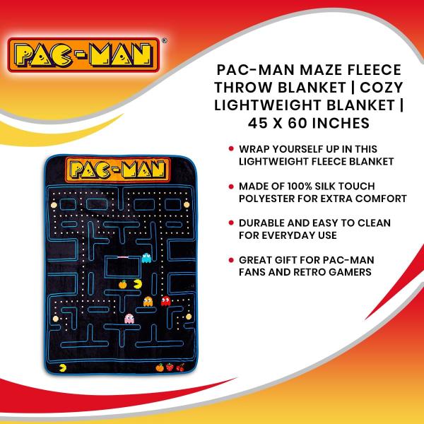 Pac-Man Maze Fleece Throw Blanket picture