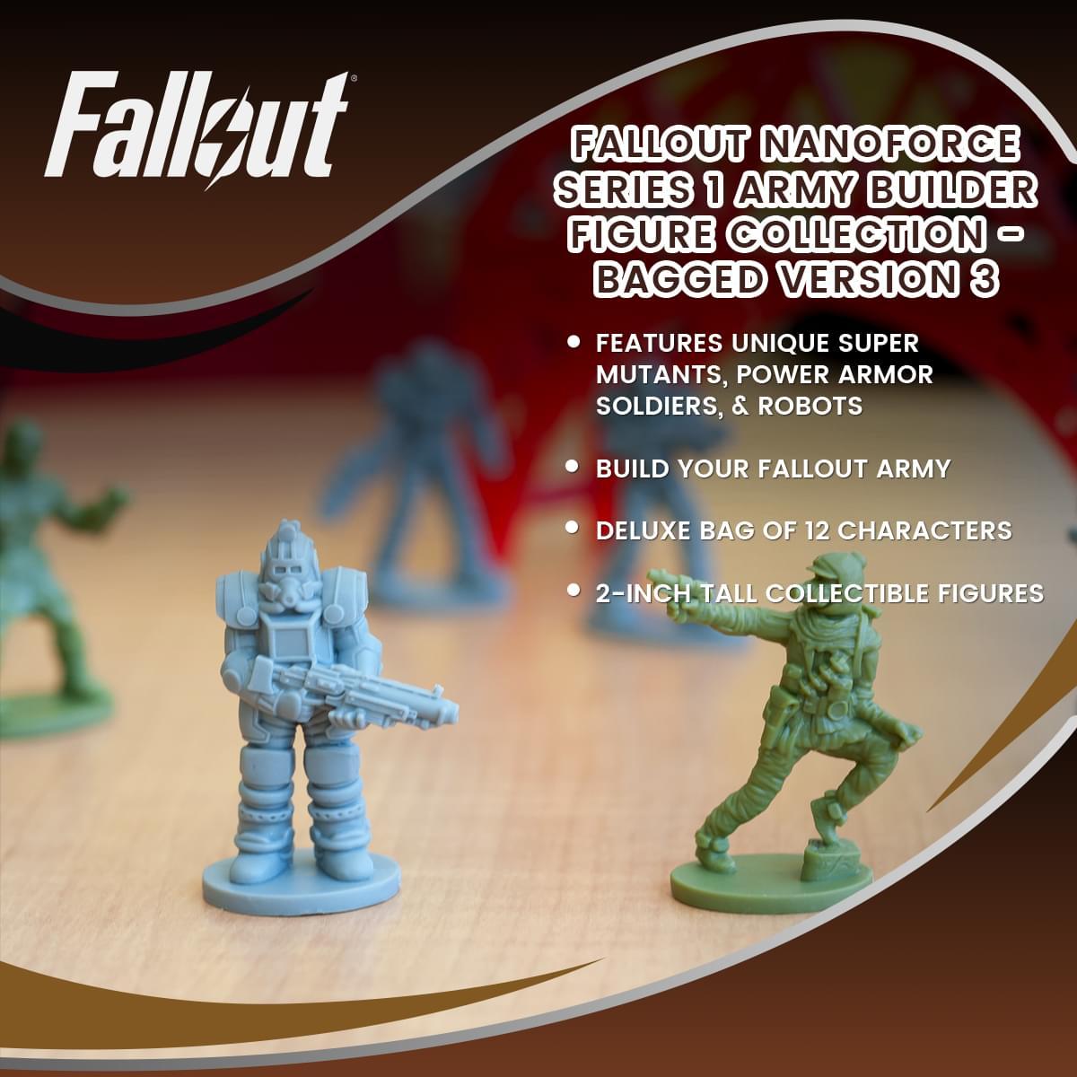 Fallout Nanoforce S1 Army Builder Figures - Bagged Version 3 picture