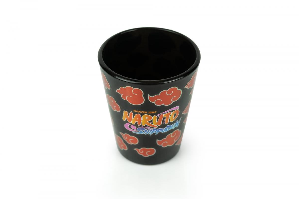 Naruto Shippuden Logo 2oz Black Shot Glass picture