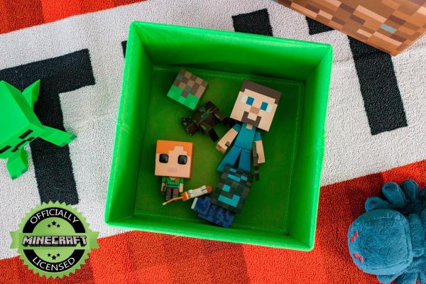 Minecraft Creeper Face 10 Inch Storage Cube with Lid picture