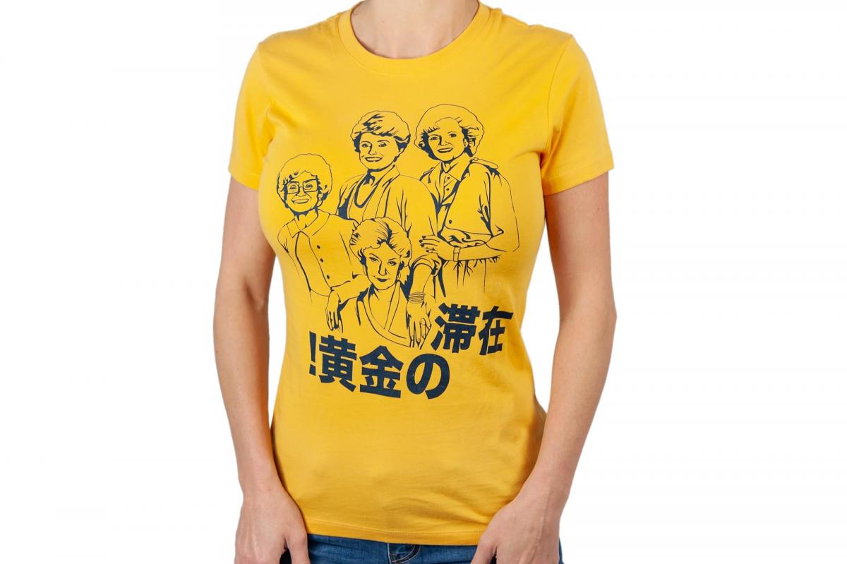 Golden Girls Stay Golden Japan Womens Mustard T-Shirt | SM picture