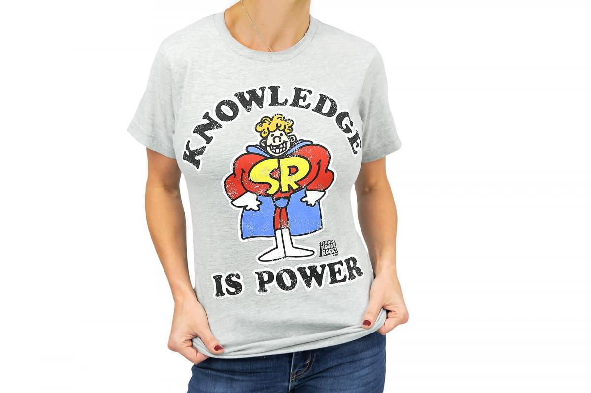Schoolhouse Rock Knowledge Is Power Adult T-Shirt | XXXL picture