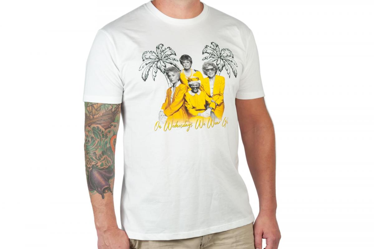 Golden Girls Gold Wednesday Mens White T-Shirt | LG picture