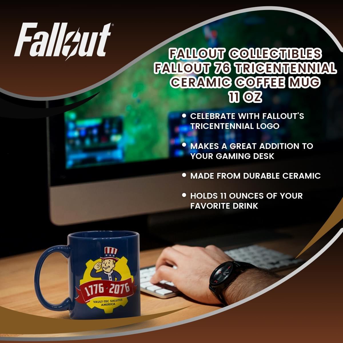 Fallout 76 Tricentennial 11oz Ceramic Coffee Mug picture