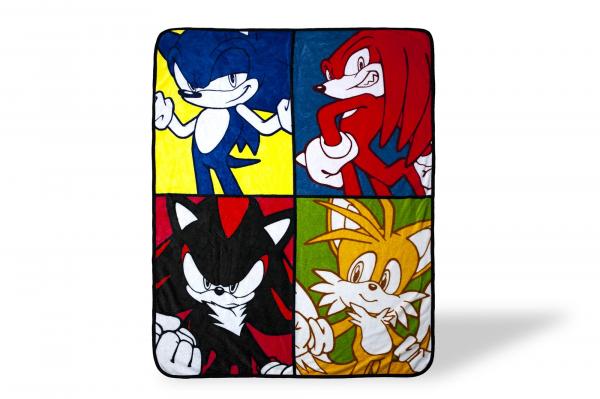 Sonic The Hedgehog Warhol 45 x 60 Inch Throw Blanket picture