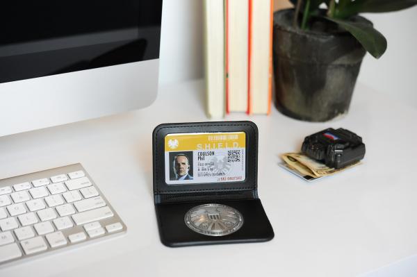 Marvel Shield Badge, ID Card, Wallet Approx 3.15" x 3.94" picture