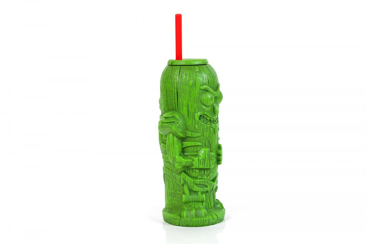 Geeki Tikis Rick and Morty Pickle Rick Plastic Tumbler | Holds 22 Ounces picture