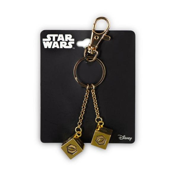 Han Solo Gold Plated Dice Keychain