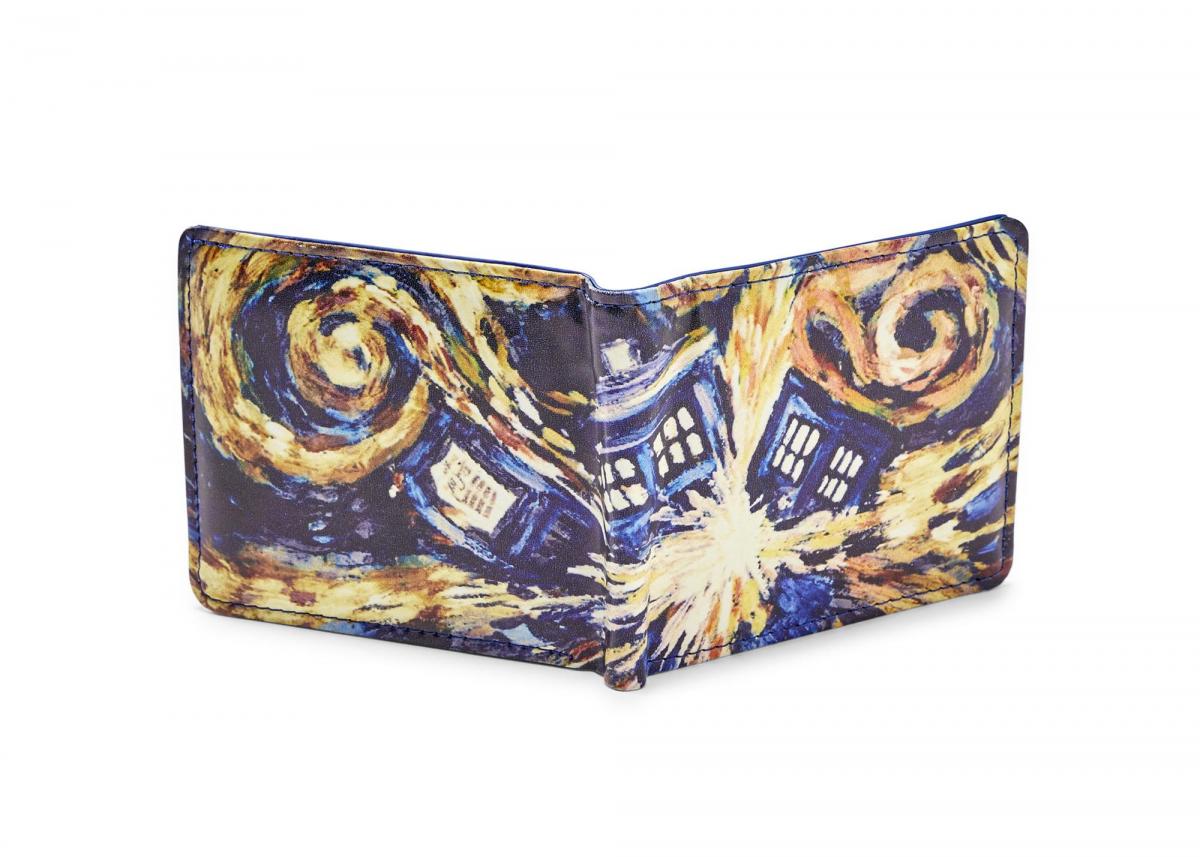 Doctor Who Bi-Fold Wallet Van Gogh TARDIS picture