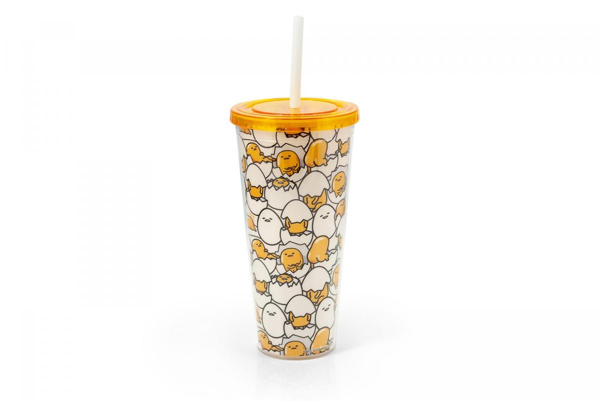 Gudetama 20 oz PVC Tumbler w/ Lid & Straw picture