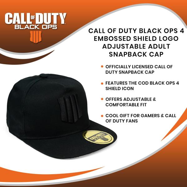 Call of Duty BO4 Embossed Shield Logo Adult Cap picture