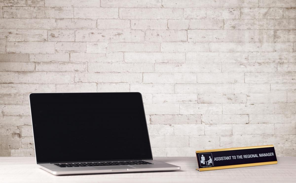 The Office Assistant To The Regional Manager Name Plate picture