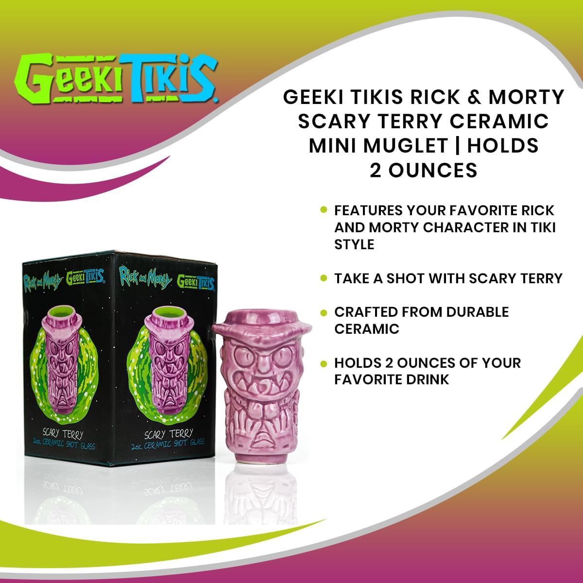 Geeki Tikis Rick and Morty Scary Terry Mini Muglet | Holds 2 Ounces picture