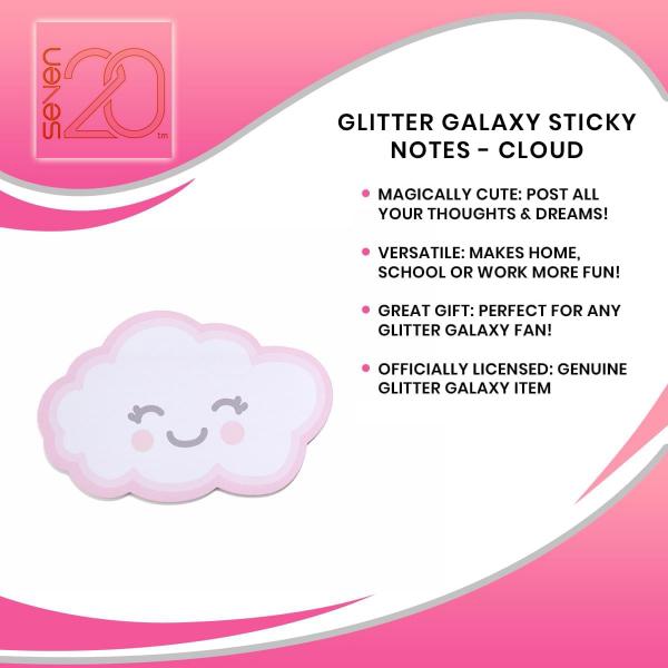 Glitter Galaxy Sticky Notes - Cloud picture