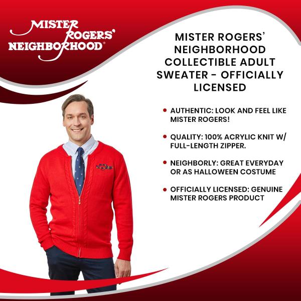 Mister Rogers Collectible Sweater Adult Size Large picture