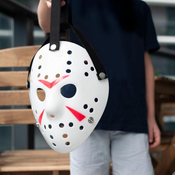Friday the 13th Jason Adult Costume Mask - White Version picture