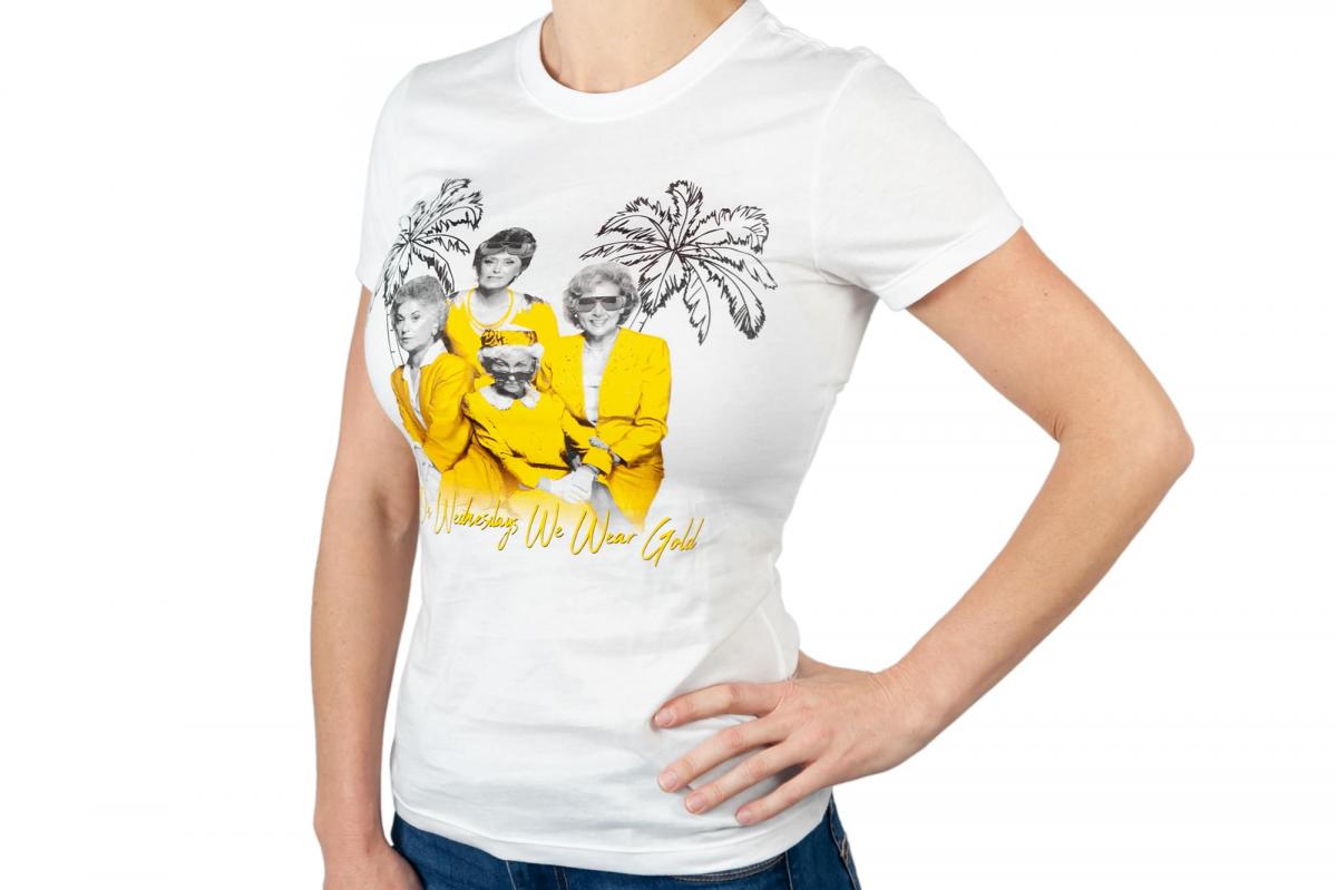 Golden Girls Gold Wednesday Womens White T-Shirt | SM picture