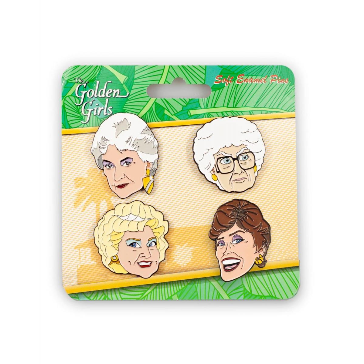 Golden Girls 4-Piece Enamel Collector Pin Set picture