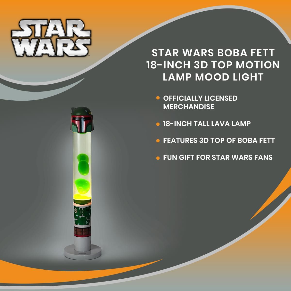 Star Wars Boba Fett 18 Inch 3D Top Motion Lamp picture