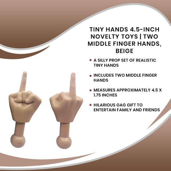 Tiny Hands Two Middle Finger Hands Beige picture