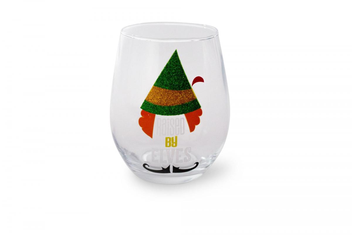 Elf Raised By Elves 20oz Stemless Glass picture