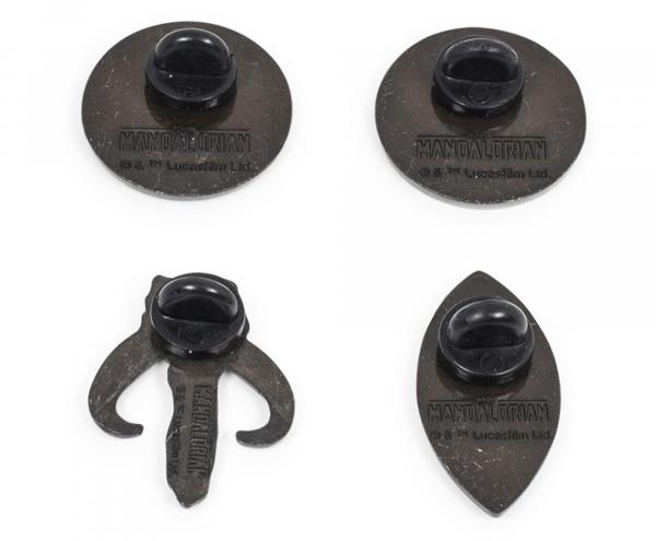 Star Wars Mandalorian Symbols Set of 4 Enamel Pins picture