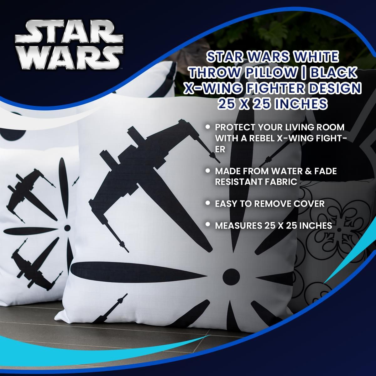 Star Wars Tie Fighter 25 x 25 Inch Square Outdoor Pillow picture