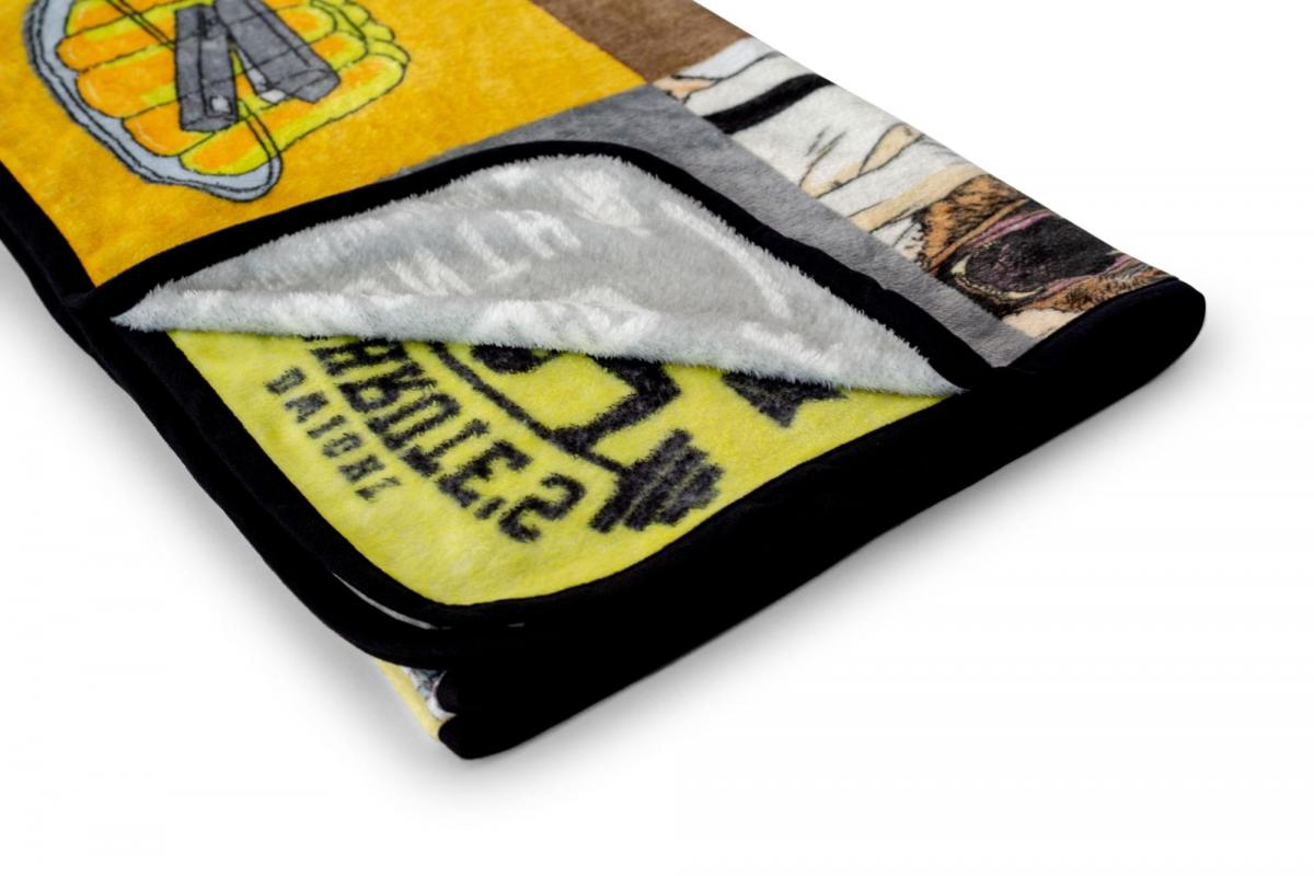 The Office Sticker Bomb Fleece Throw Blanket picture