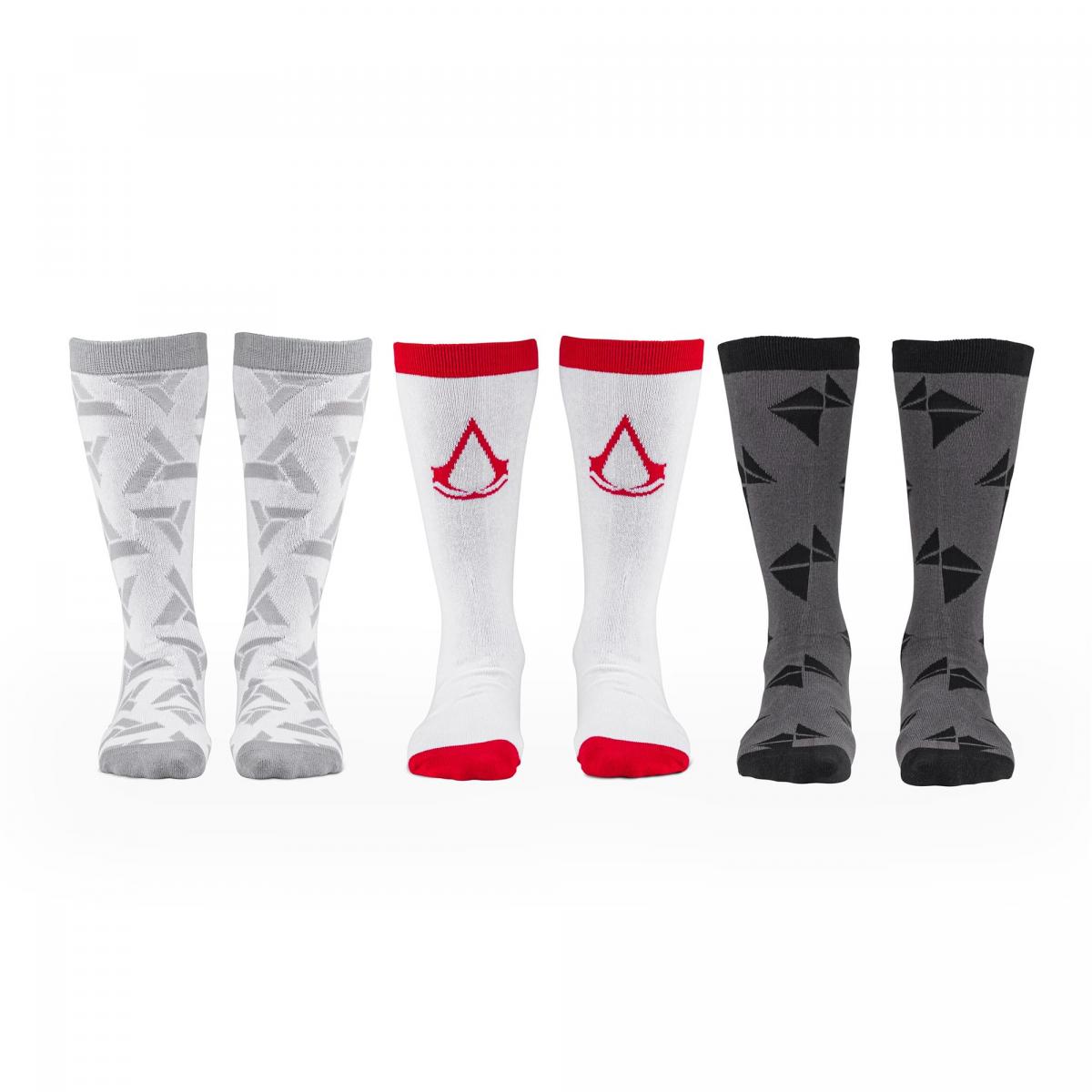 Assassins Creed Icons Mens Crew Sock Bundle | 3 Pairs picture