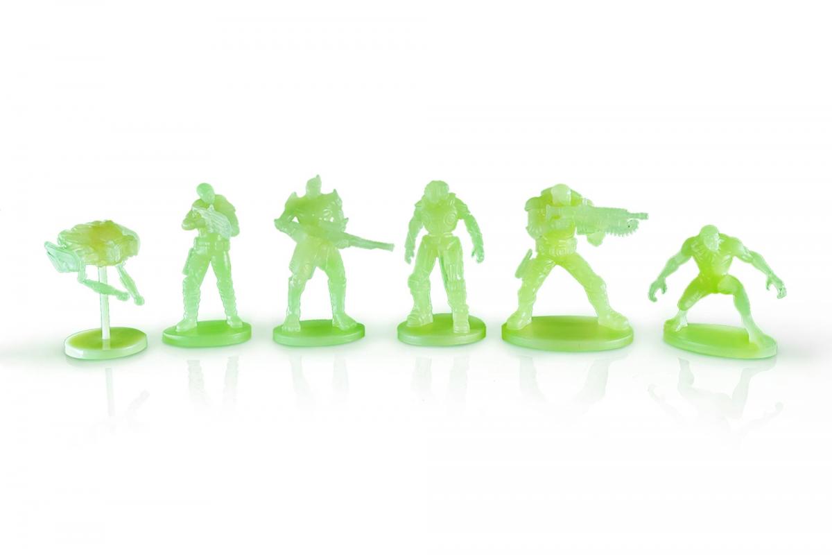 Gears of War Nanoforce Figure Collection | 6 Pack | GITD picture