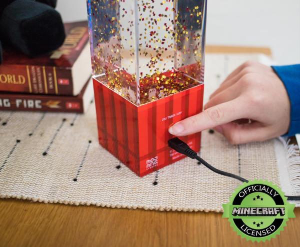 Minecraft TNT 12 Inch LED Glitter Motion Lamp picture