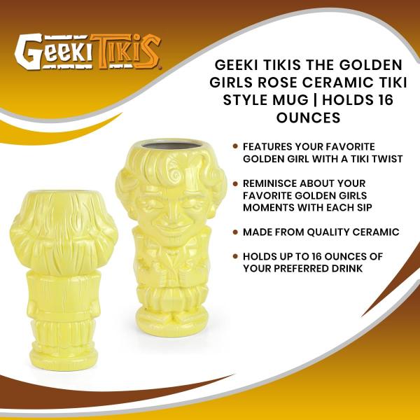 The Golden Girls Rose 16oz Ceramic Geeki Tiki Mug picture