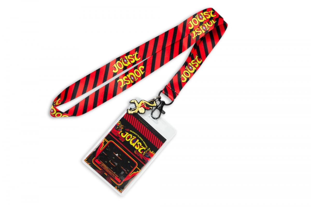 Midway Arcade Games Lanyard w/ ID Holder & Charm - Joust picture