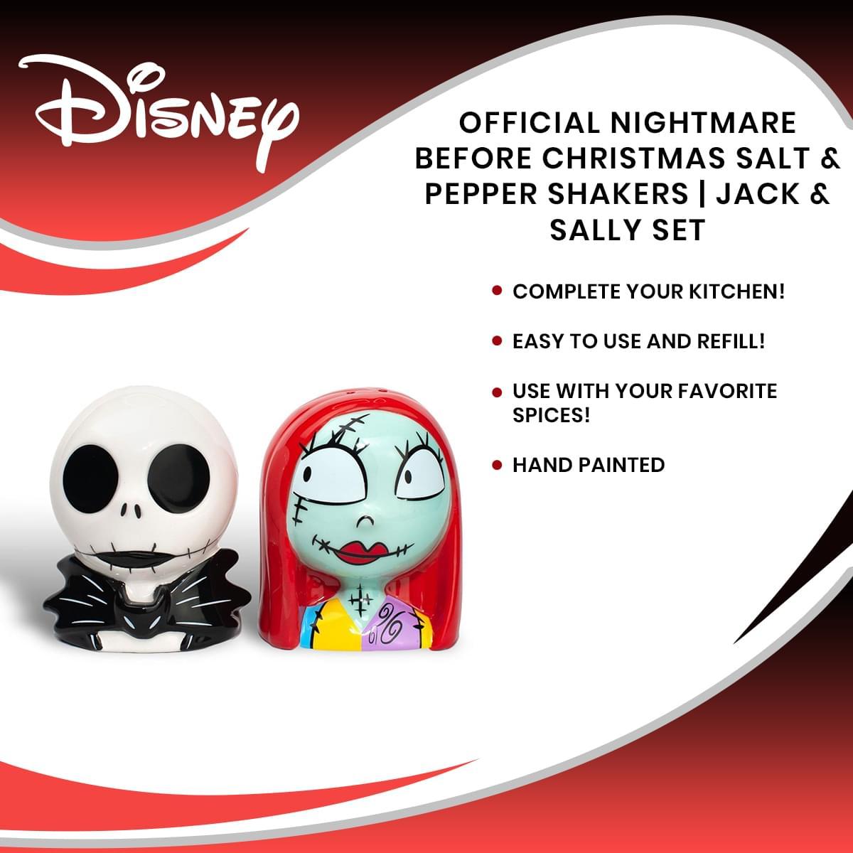 Nightmare Before Christmas Jack/Sally Salt & Pepper Set picture