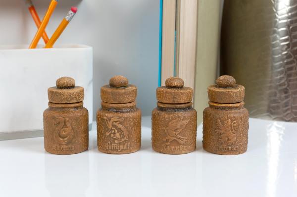 Harry Potter Hogwarts Houses Ceramic Storage Jars - Set of 4 picture