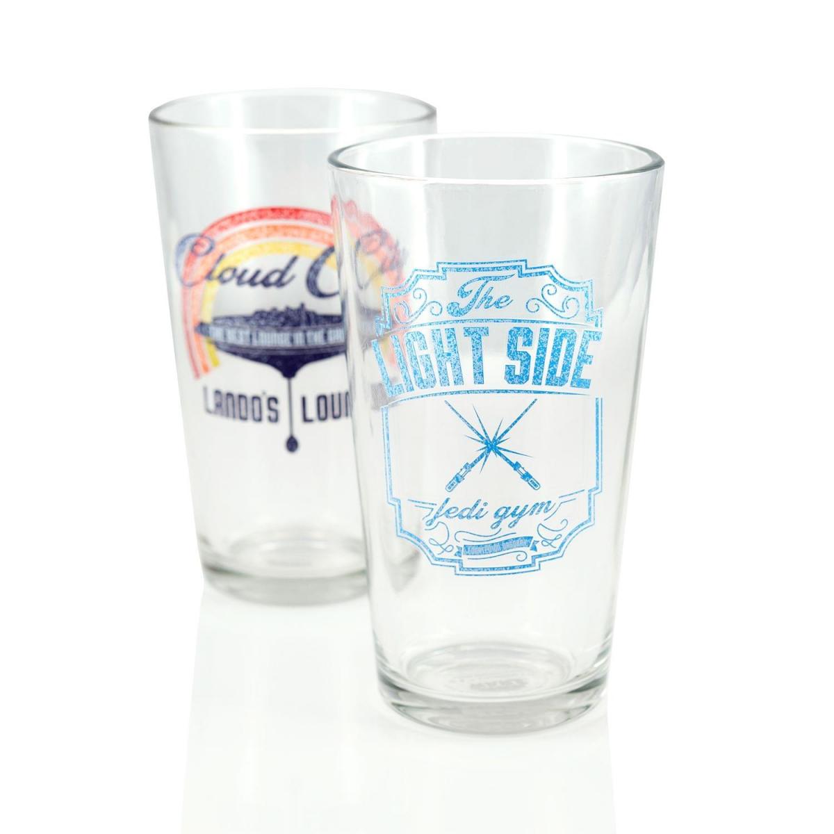 Star Wars Cloud Club & Yoda's Gym Pint Glass Set picture