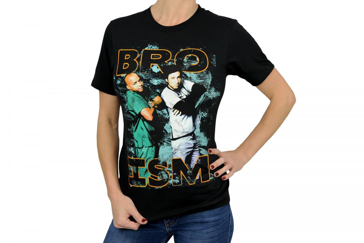 Scrubs Bro-ism Adult Black T-Shirt | X-Large picture