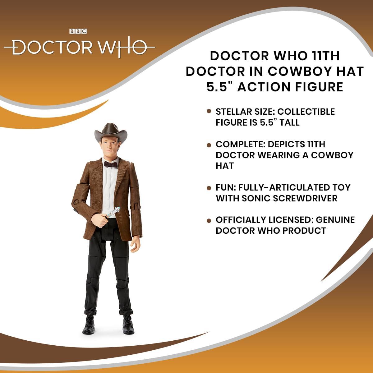 Doctor Who 5.5" Figure: 11th Doctor (Cowboy Hat) picture