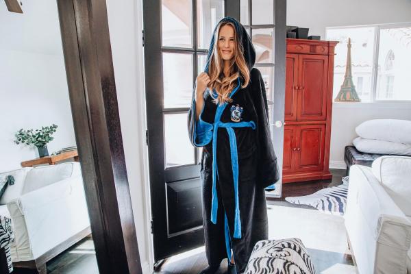 Harry Potter Ravenclaw Adult Hooded Fleece Robe picture