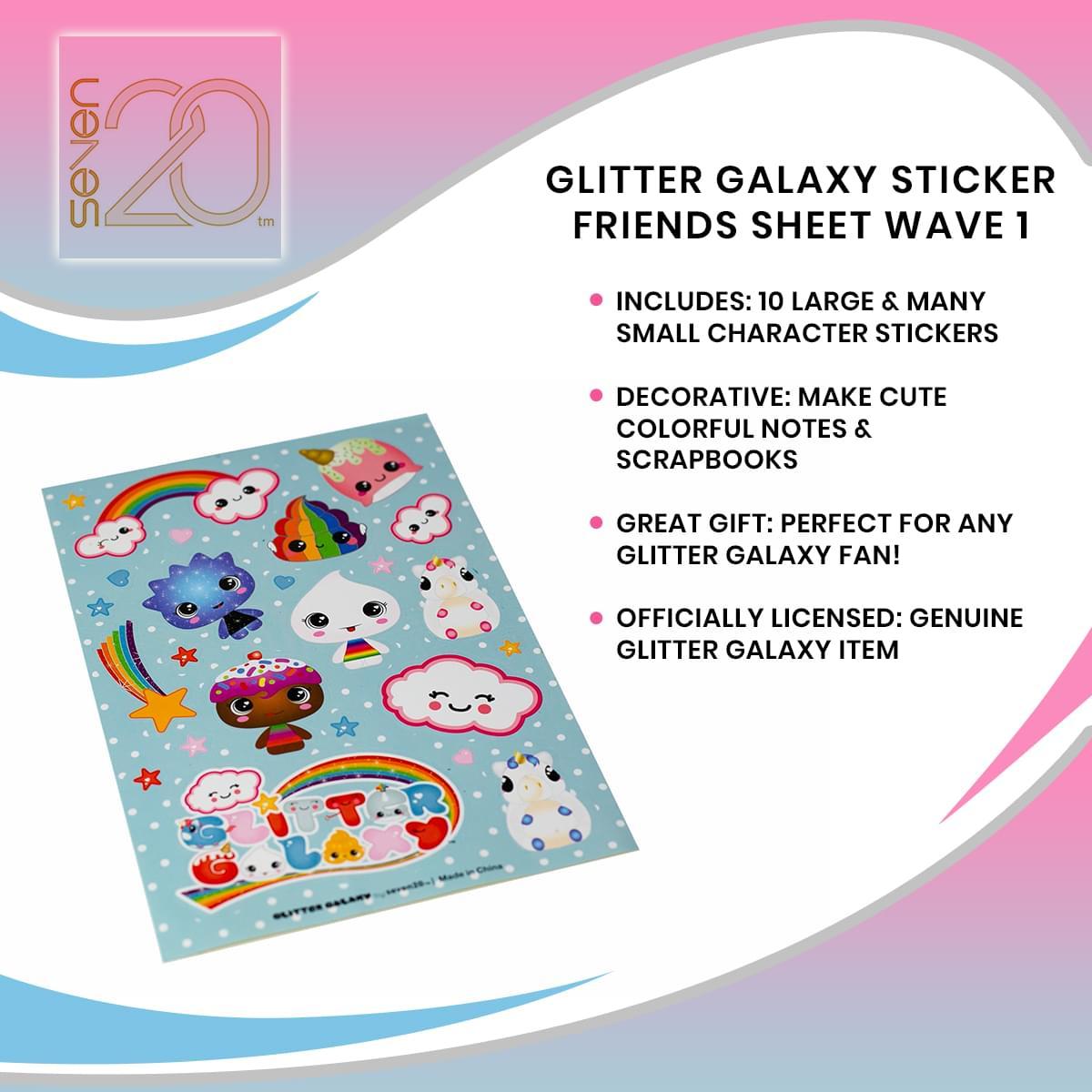 Glitter Galaxy Sticker Friends Sheet Wave 1 picture