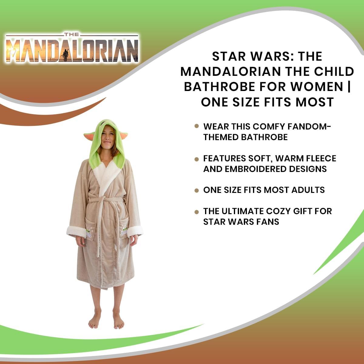Star Wars Mandalorian Child Ladies Hooded Robe picture