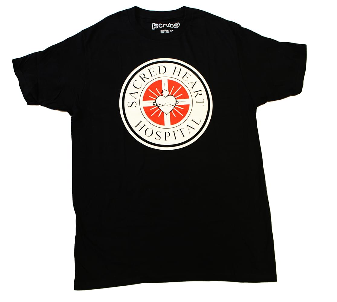 Scrubs "Sacred Heart Hospital" Men's Black T-Shirt picture
