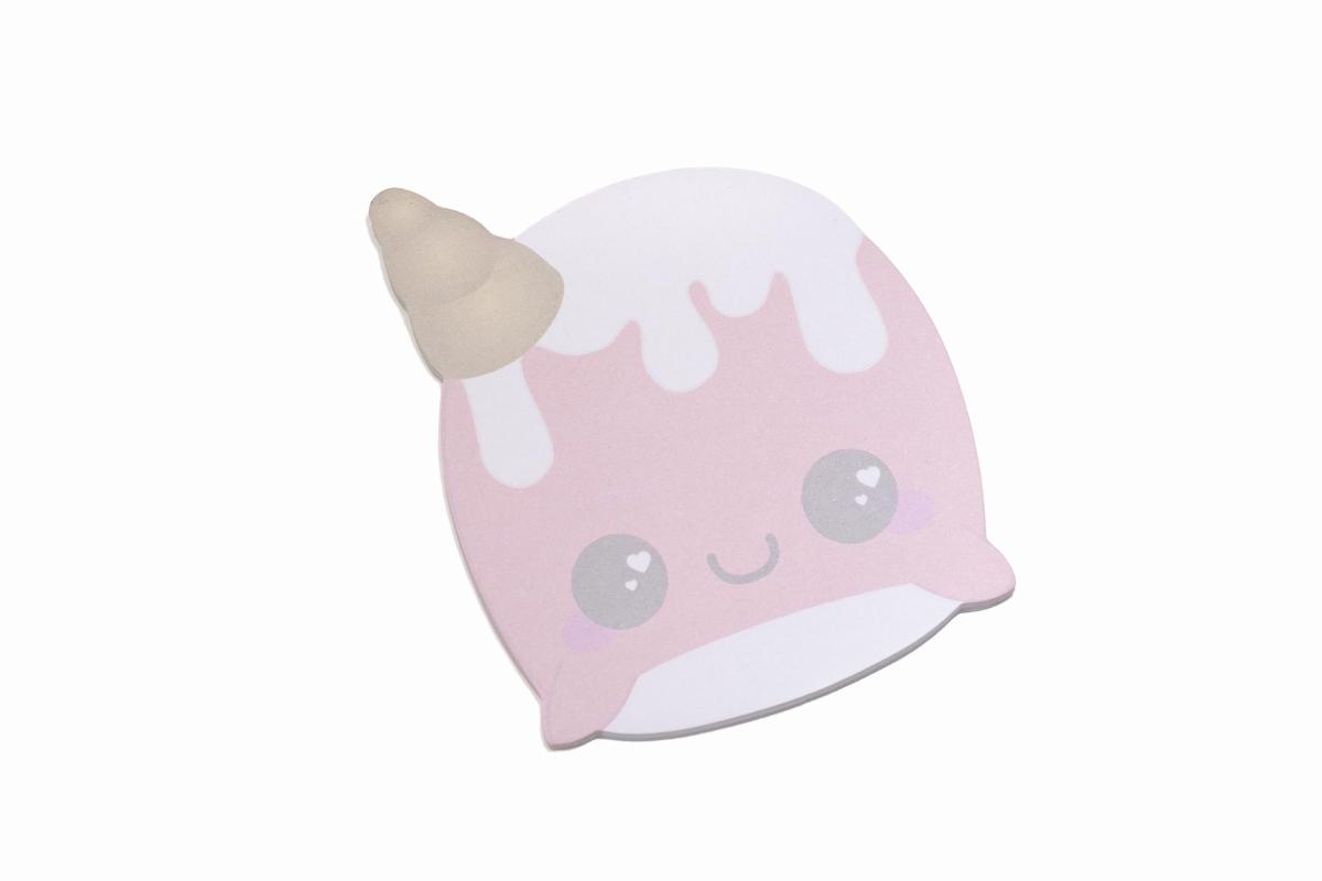 Glitter Galaxy Sticky Notes - Narwhal picture