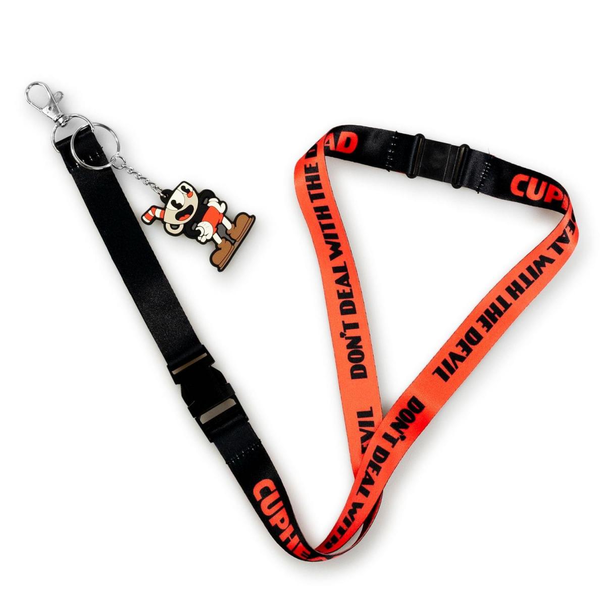 Cuphead "Deal With The Devil" Exclusive Lanyard w/ PVC Charm picture