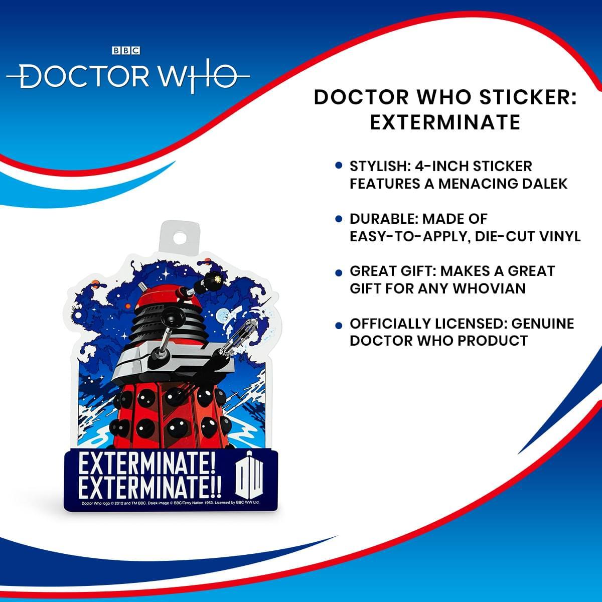 Doctor Who Sticker: Exterminate picture