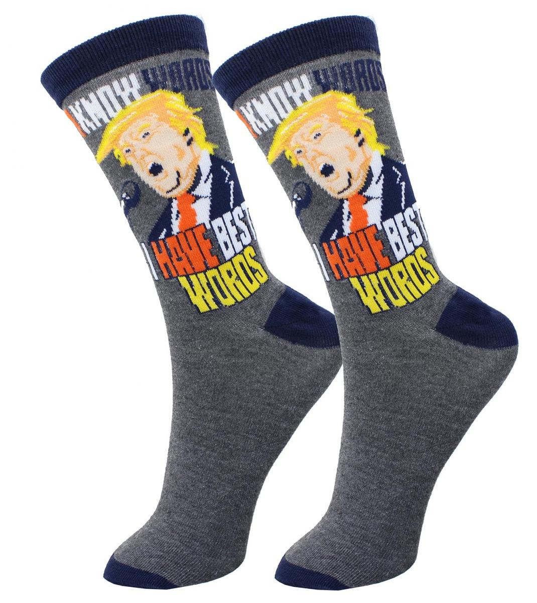 Trump Best Words Crew Sock Exclusive picture